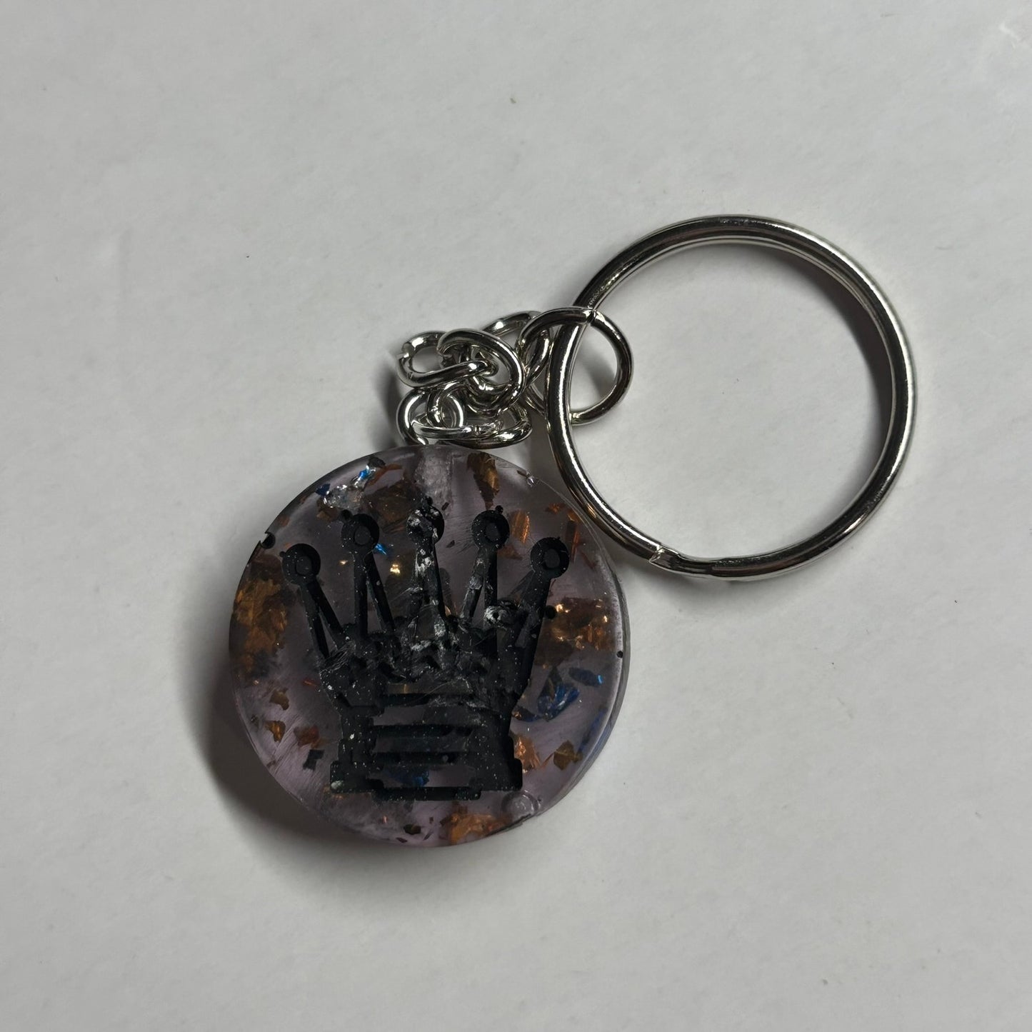 Royal Dark Queen - Handmade Resin Keychain