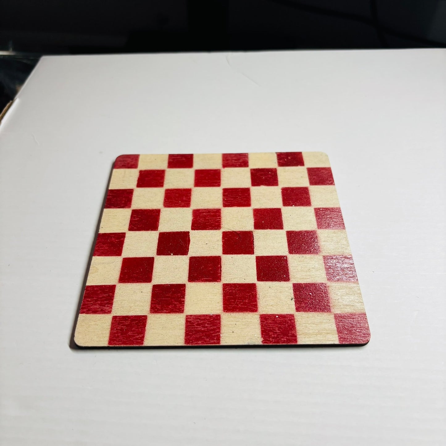 Cream Red - Mini Chess Set