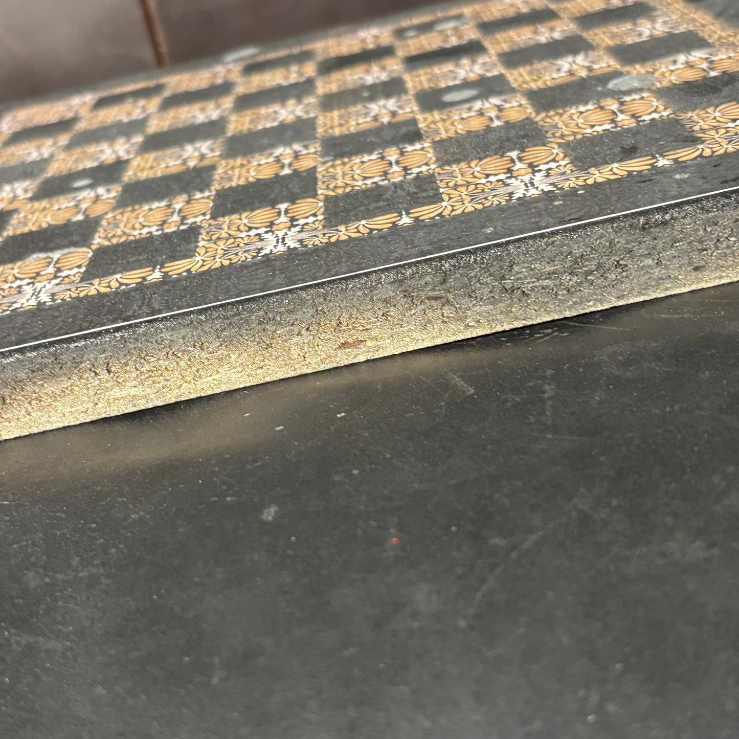 Vintage Black & Brown - Scrapbook Chess Board