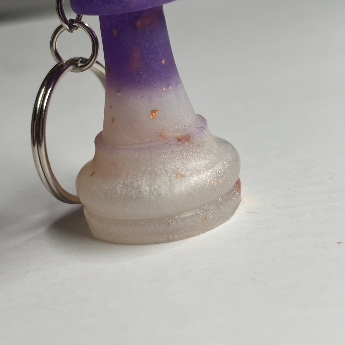 Crystal Purple King - Handmade Resin Keychain