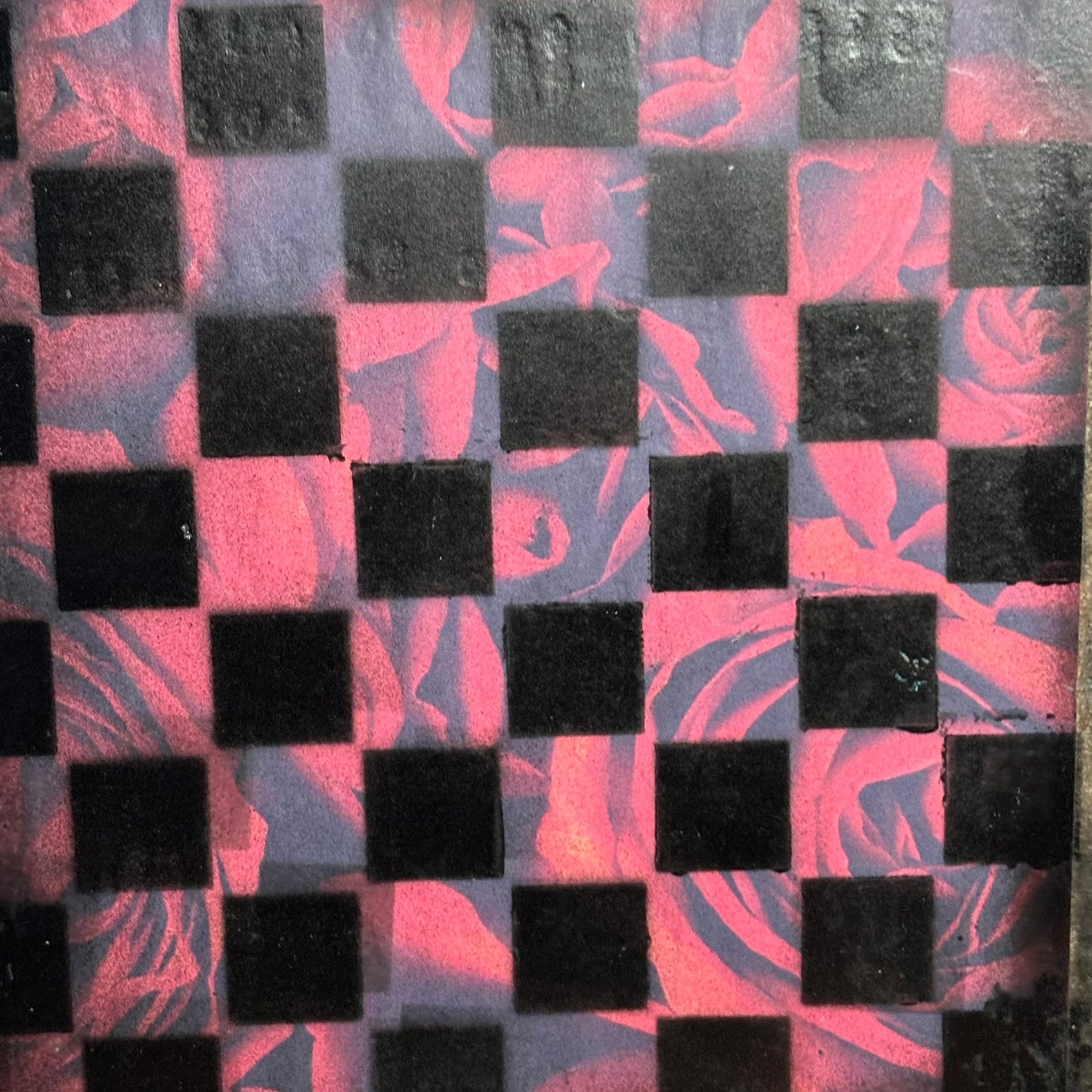 Peach Sunshine - Painted Double Sided Chess Board