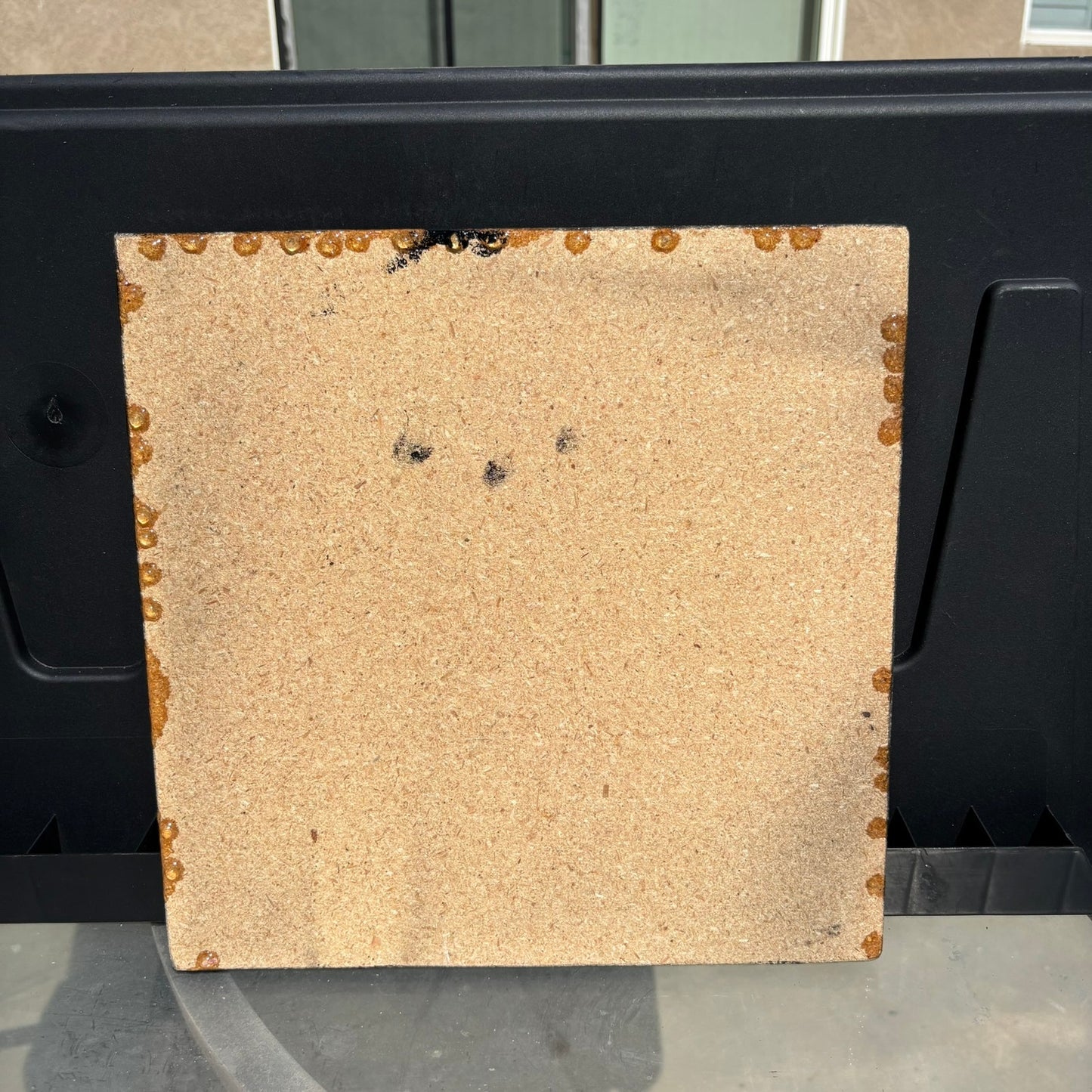 Fading Red Flowers - Resin Coated Chess Board