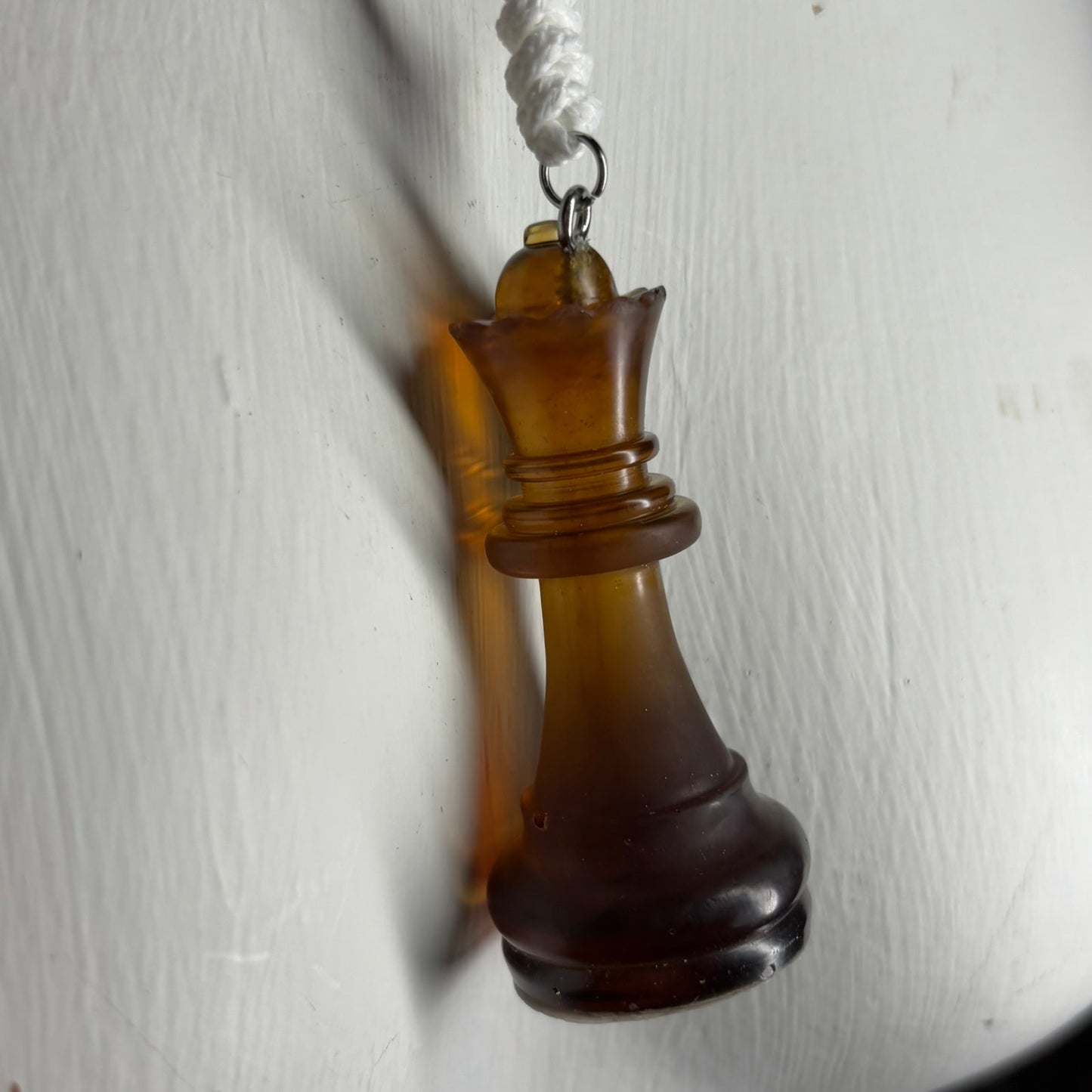 Coffee Queen - Handmade Resin Chess Necklace