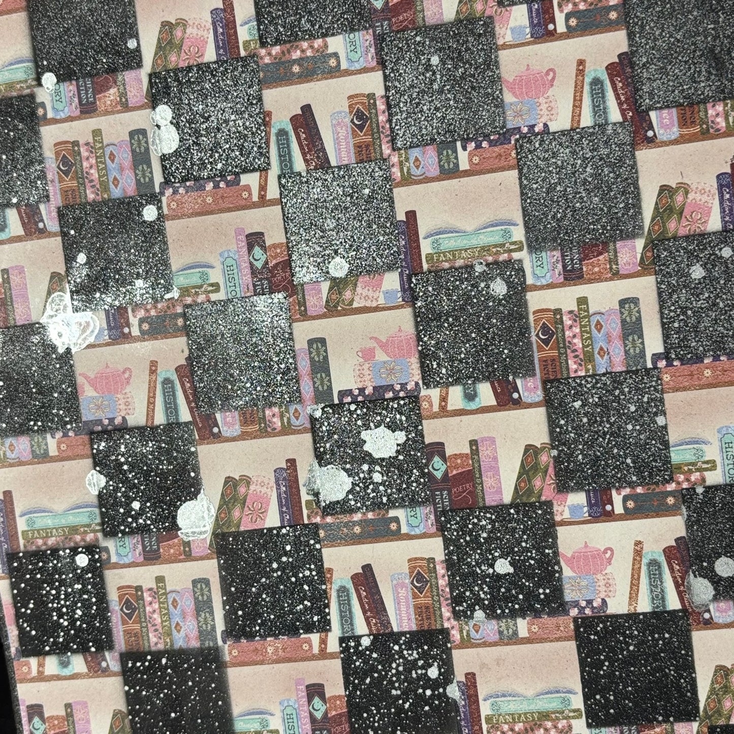 Vintage Library - Scrapbook Chess Board