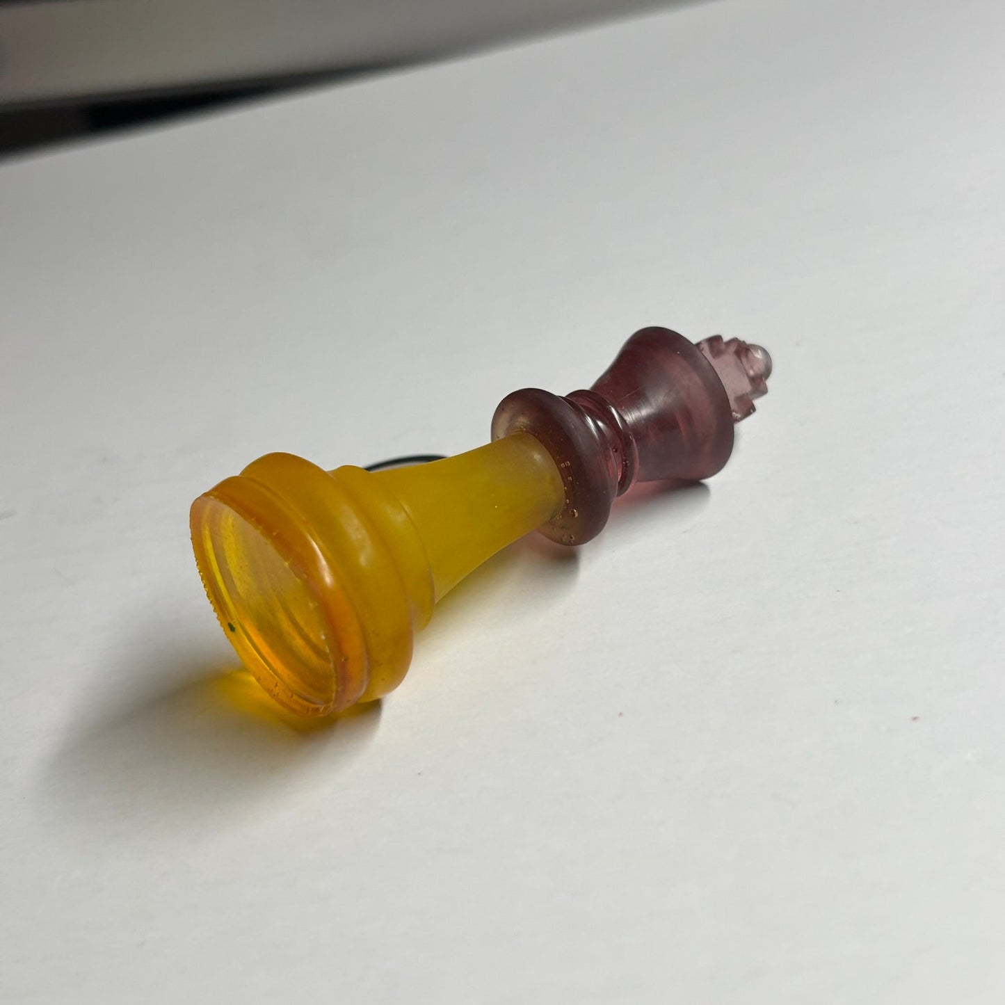 Pink Top King - Handmade Resin Keychain