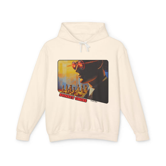 Beam Eyes - Ivory Tan Chess Hoodie