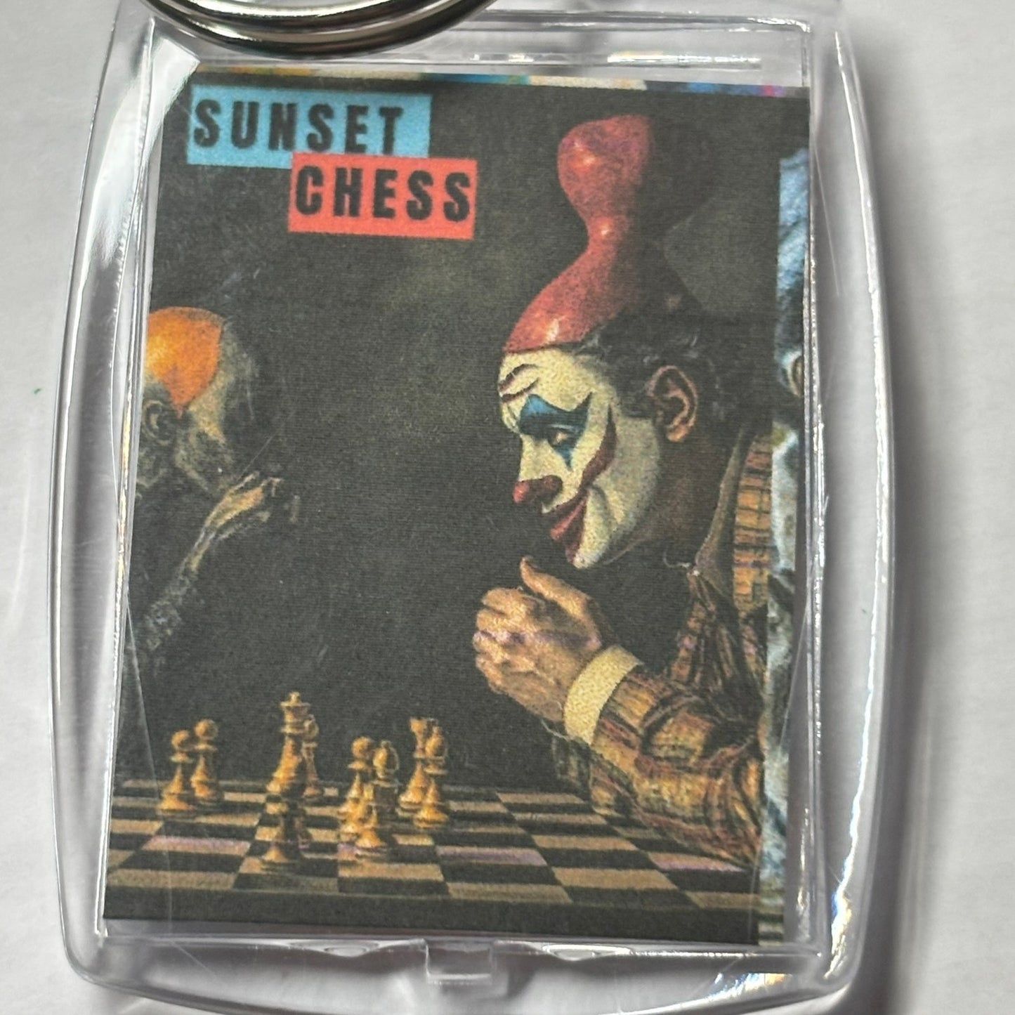Clown Man - Chess  Photo Keychain