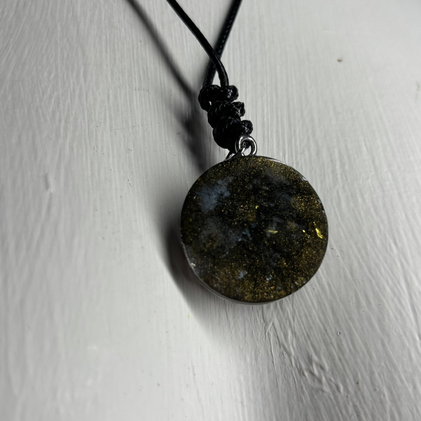 Dark Green Knight - Handmade Resin Chess Necklace