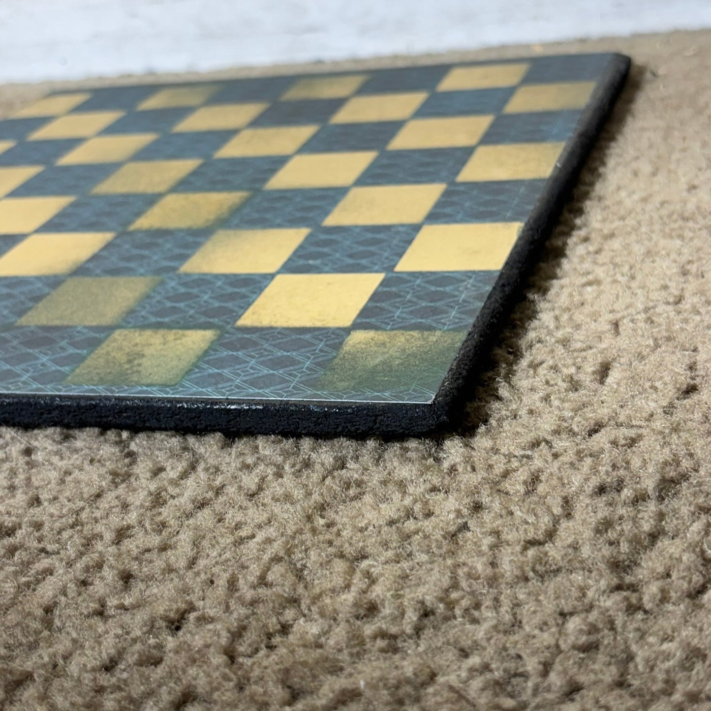 Golden Blue Vintage - Scrapbook Chess Board