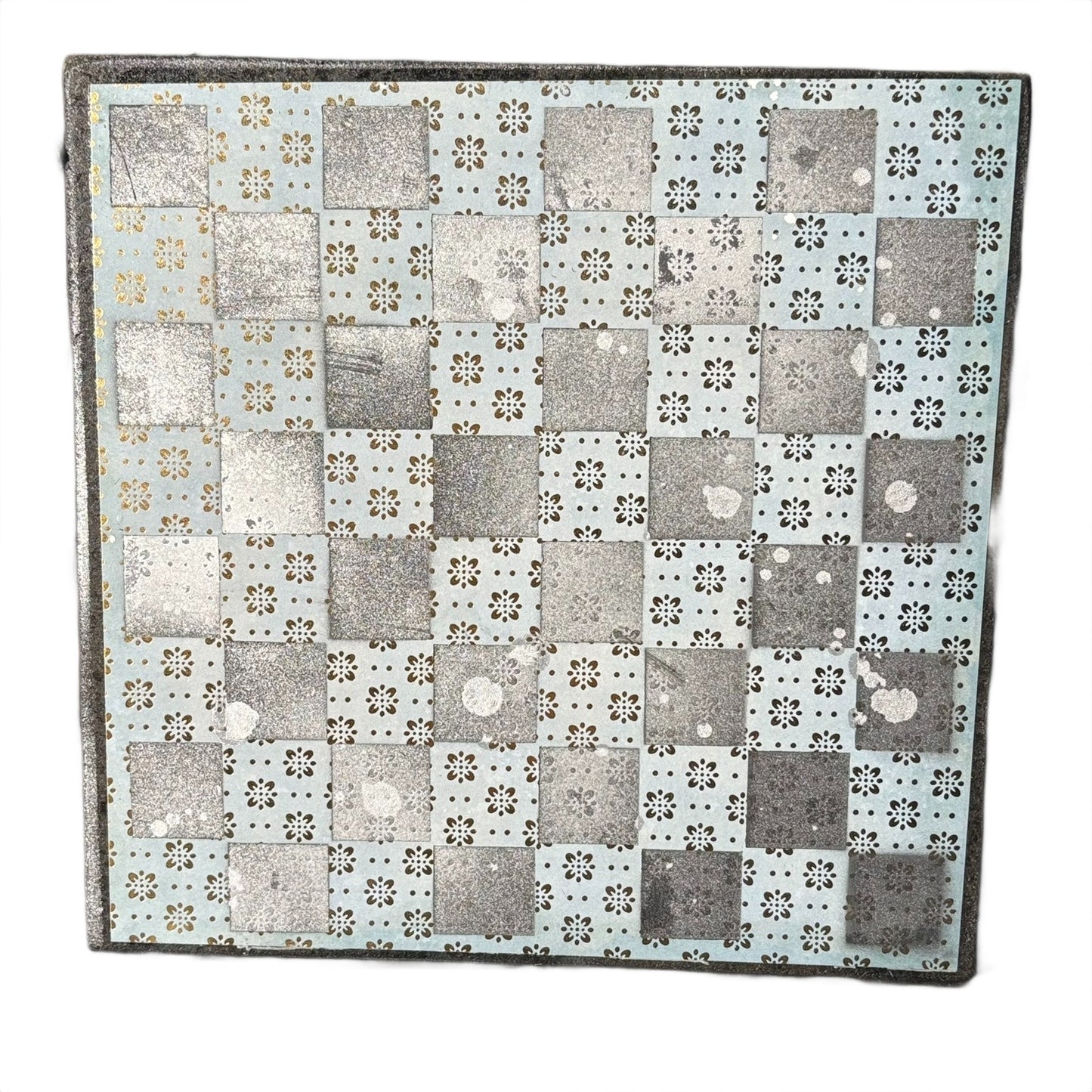 Light Blue Mist - Scrapbook Chess Board