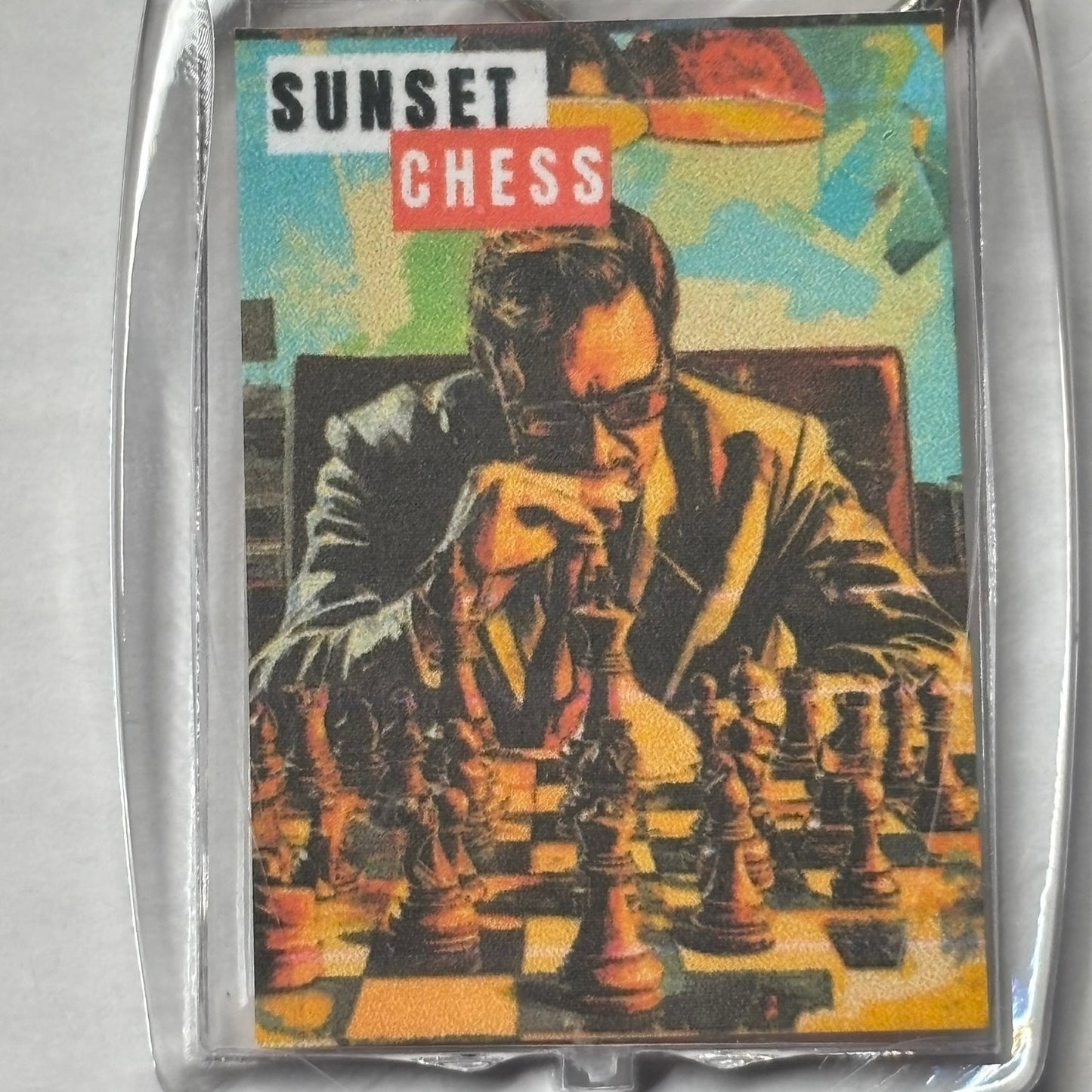 Table Talk - Chess  Photo Keychain