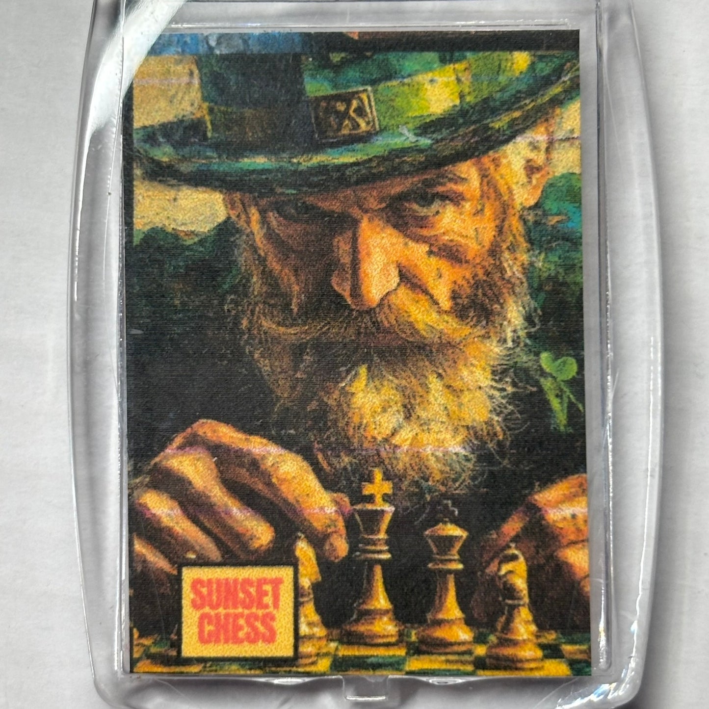 Stern Man - Chess  Photo Keychain
