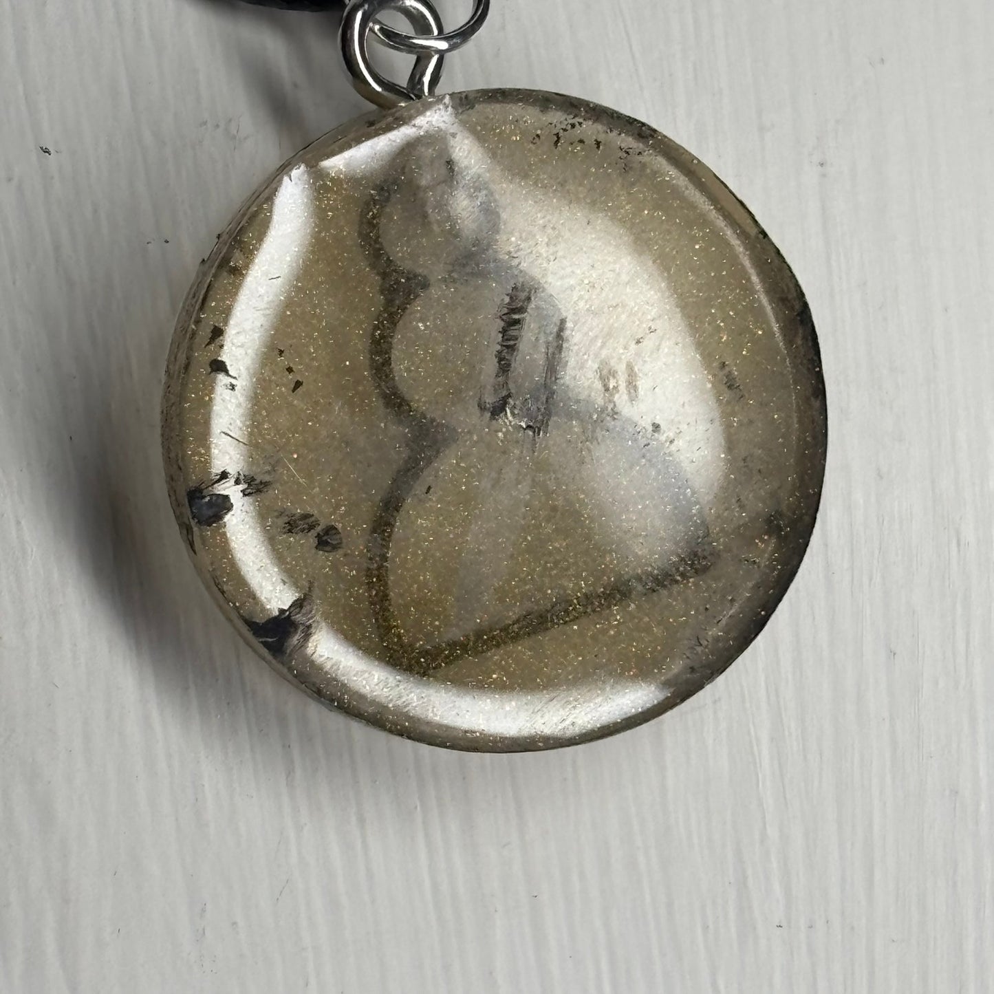 Vintage Pawn - Handmade Resin Chess Necklace