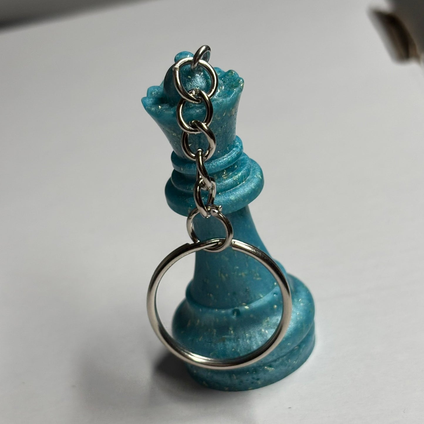 Iced Blue Queen - Handmade Resin Keychain