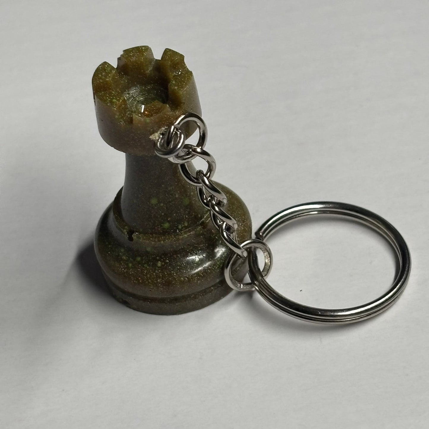 Brown Rook - Handmade Resin Keychain