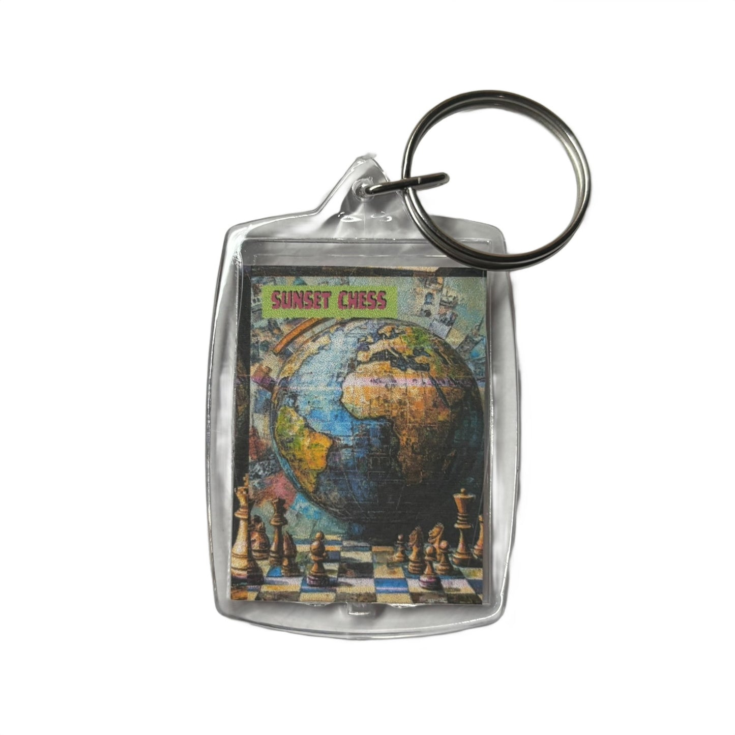 Earth - Chess  Photo Keychain