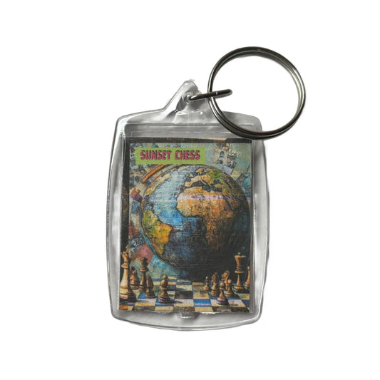 Earth - Chess  Photo Keychain