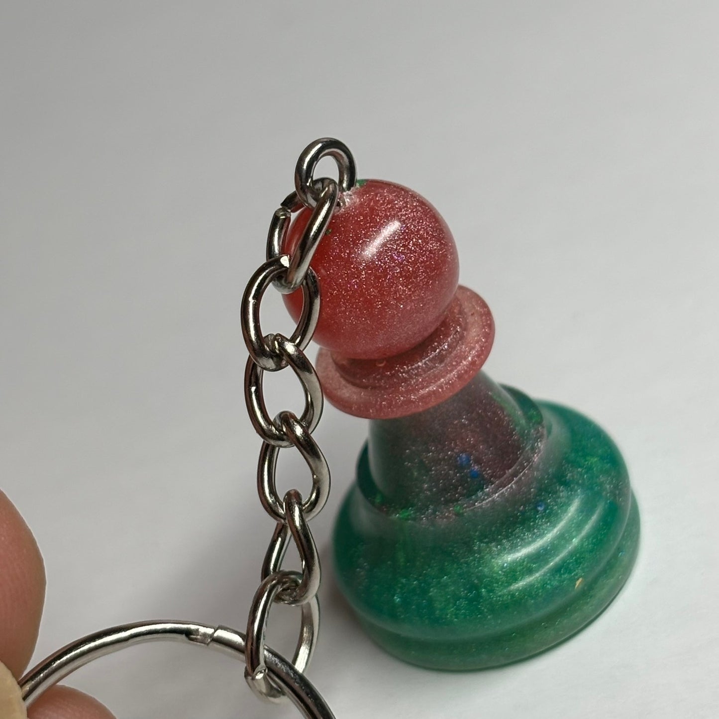 Tropical Vibes Pawn - Handmade Resin Keychain