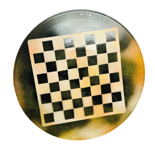 Dirty Orange - Vinyl Chess Board