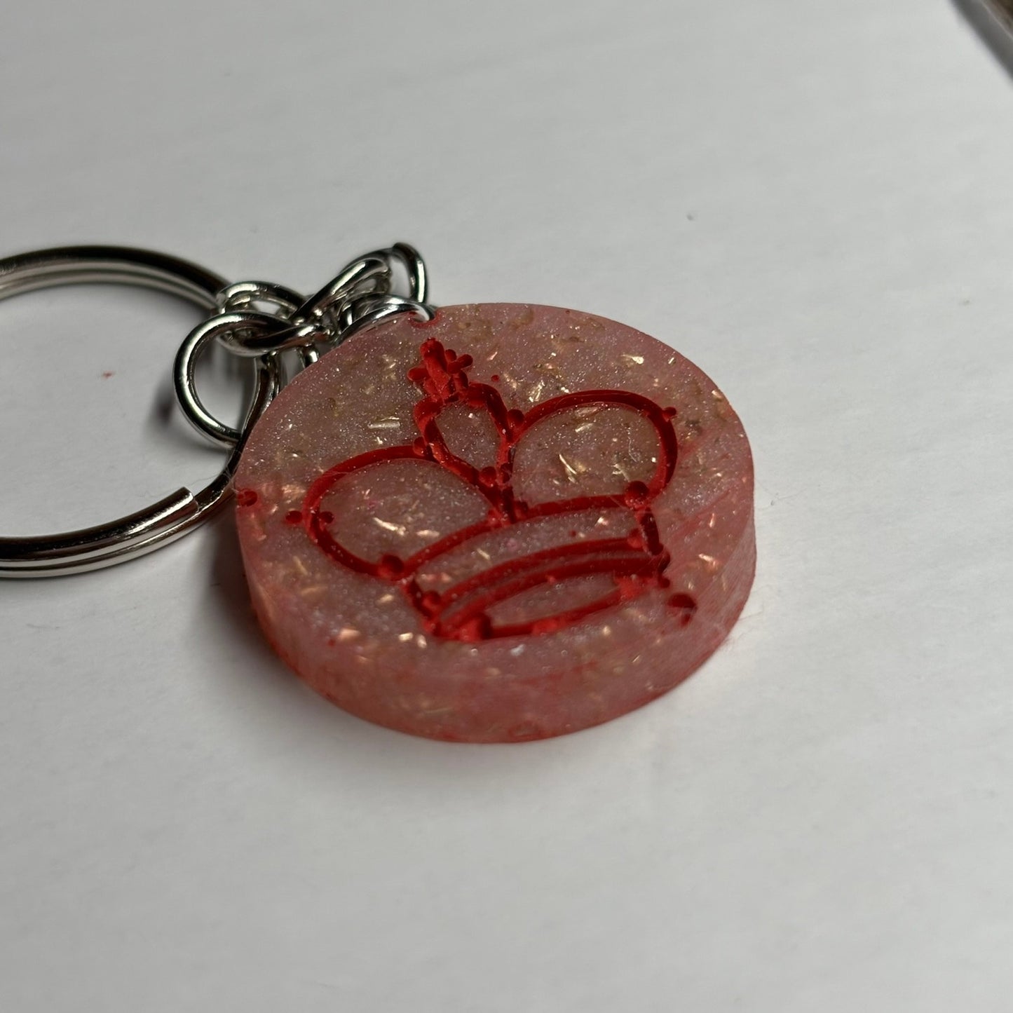 Red King Crystal - Handmade Resin Keychain