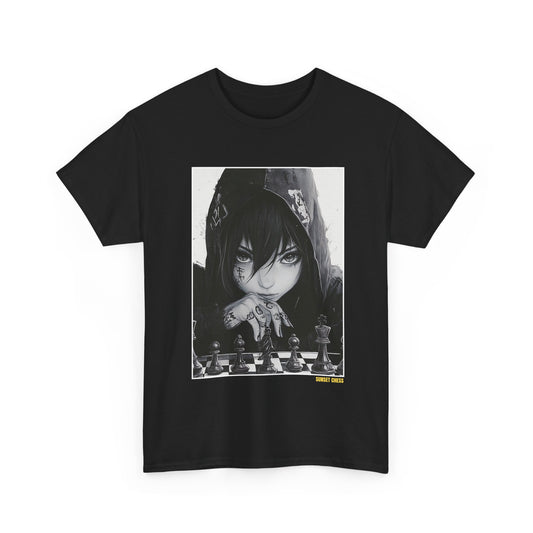 Goth Anime - Black Chess T Shirt