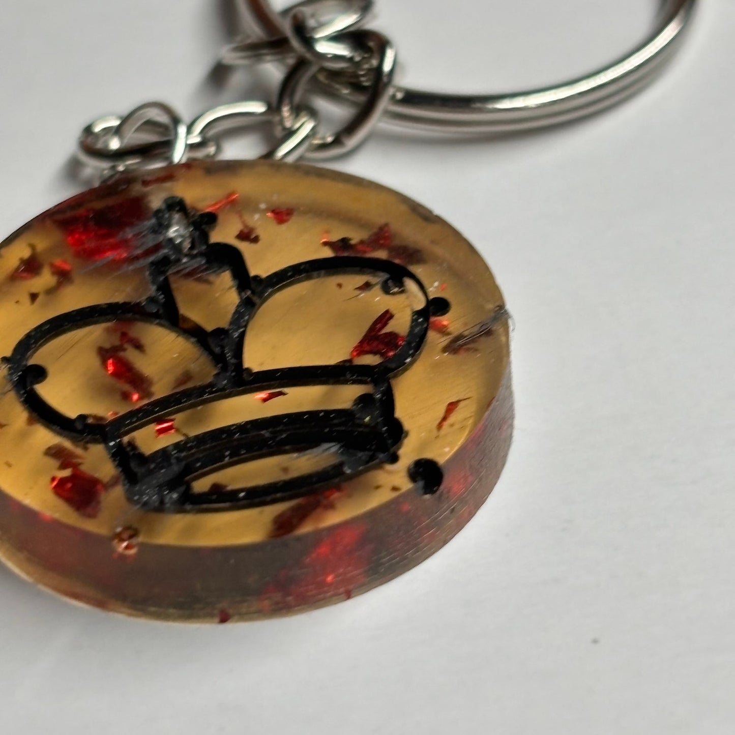 Amber Yellow King - Handmade Resin Keychain