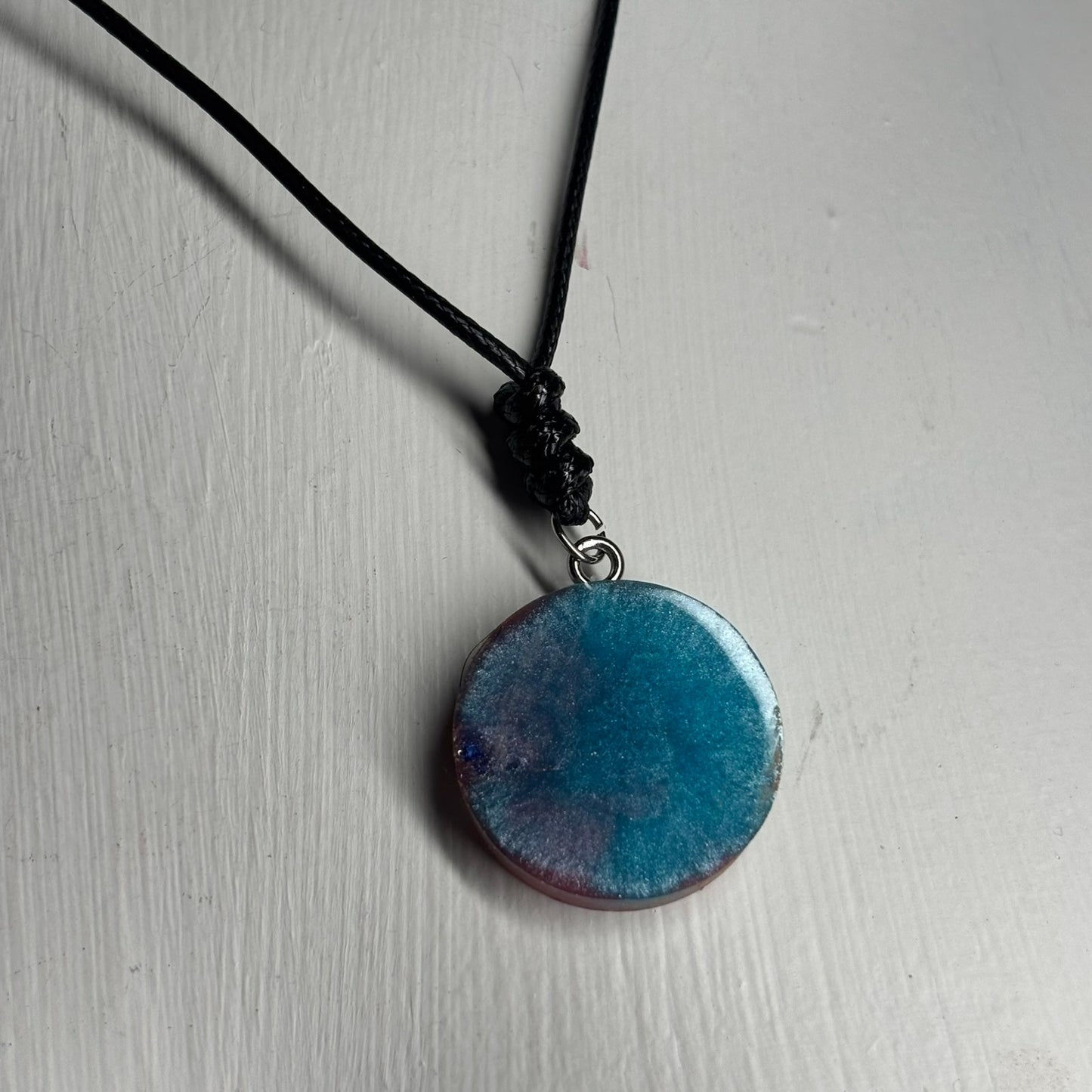 Cosmic Pawn - Handmade Resin Chess Necklace