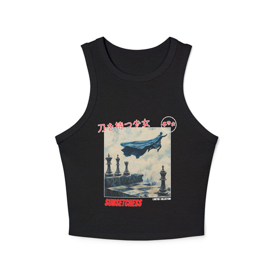 Flying Sky High - Women's Black Chess Tank Top