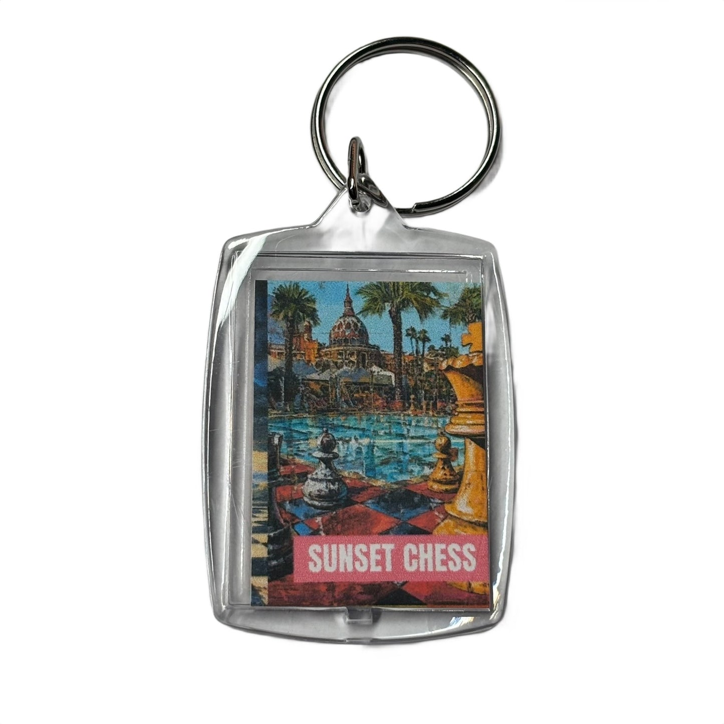 Poolside - Chess  Photo Keychain