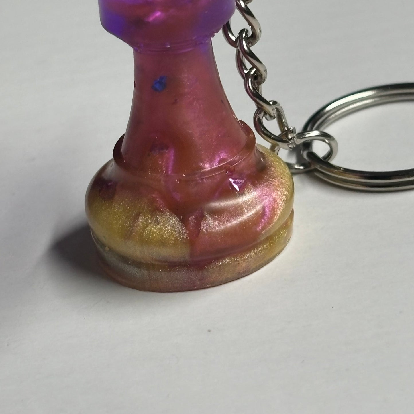 Fantastic Purple Rook - Handmade Resin Keychain