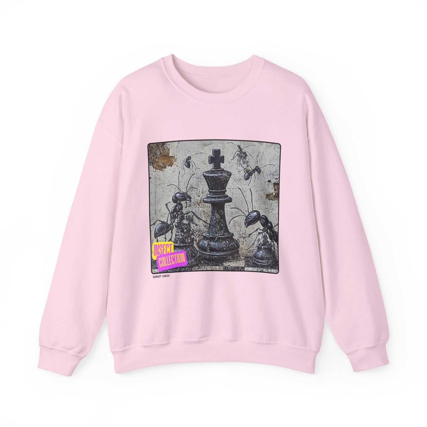 Ant Kingdom - Pink Chess Crewneck Sweater