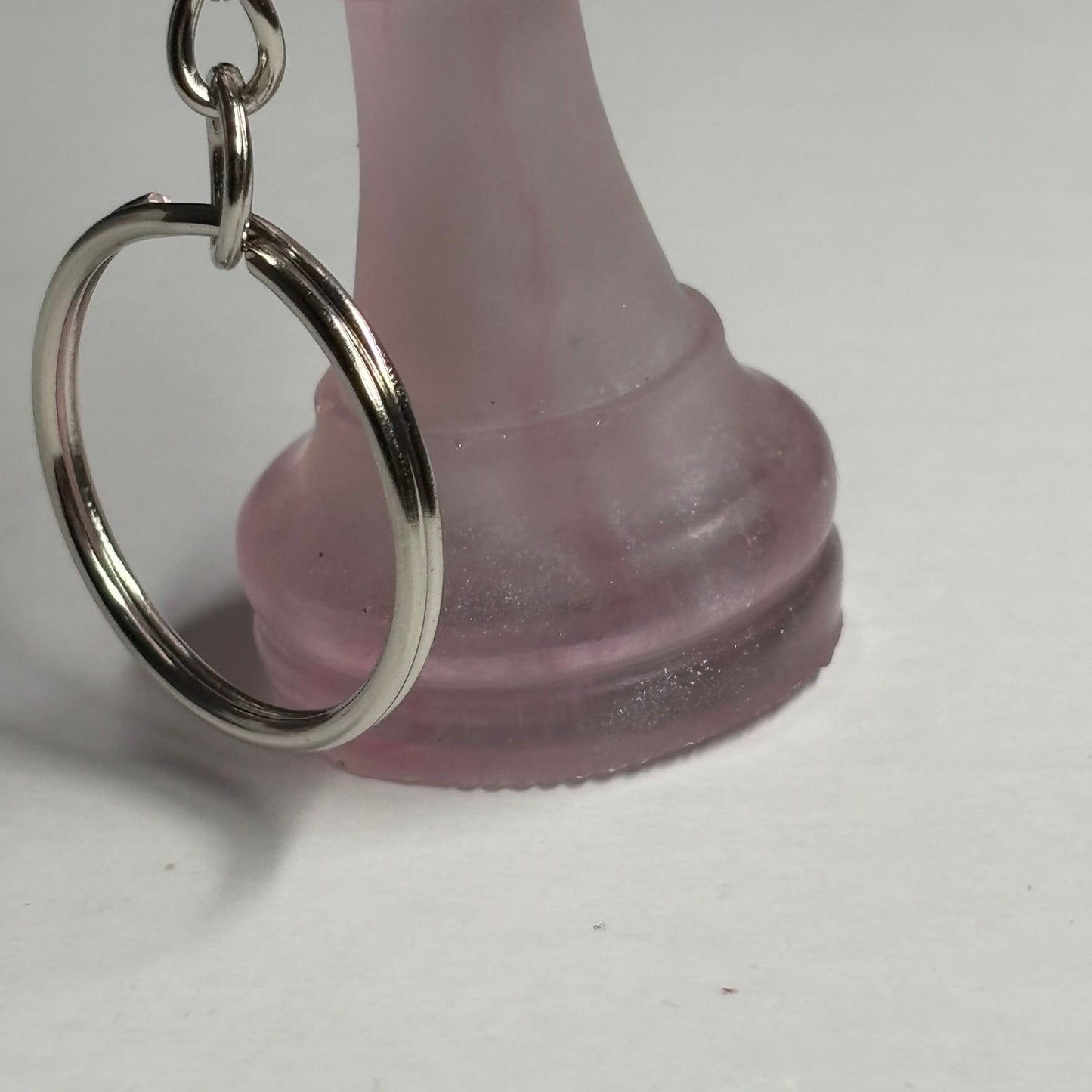 Translucent Pink King - Handmade Resin Keychain