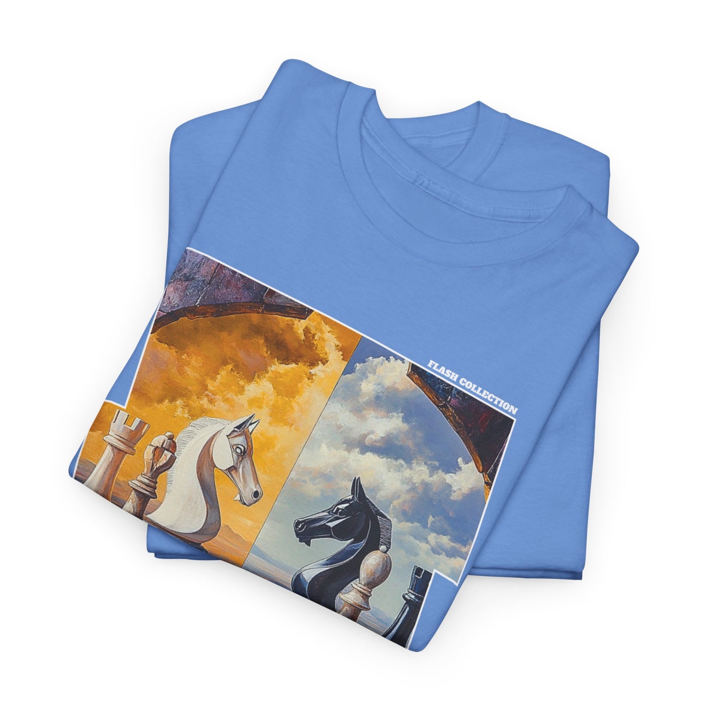 Hot & Cold - Carolina Blue Chess T Shirt