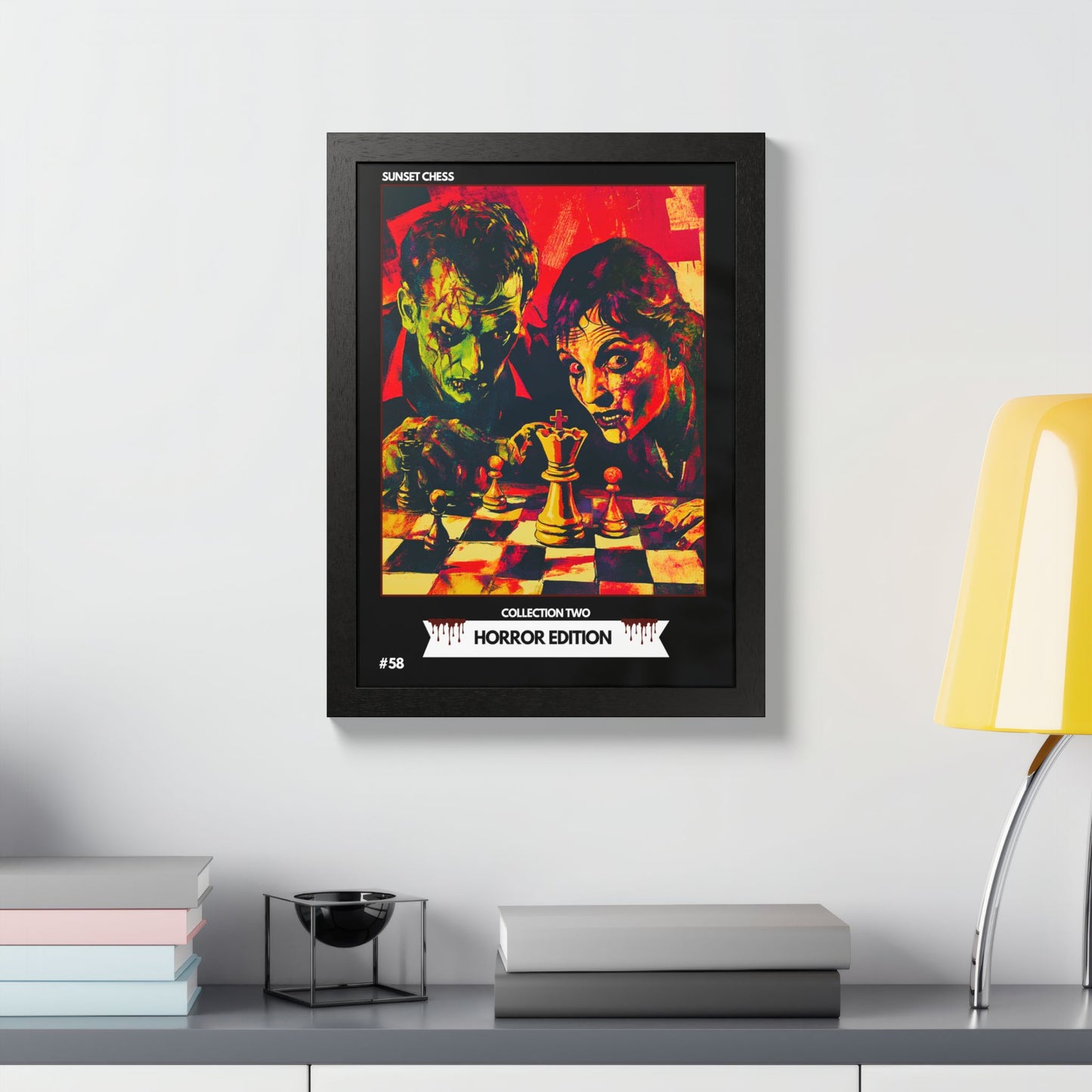 Horror Edition - Collection 2 Card #58 - Sunset Card Poster Framed 12"x16"