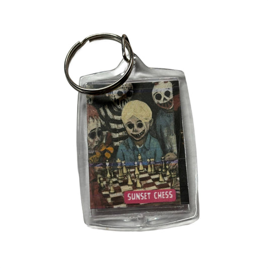Dark Birthday - Chess  Photo Keychain