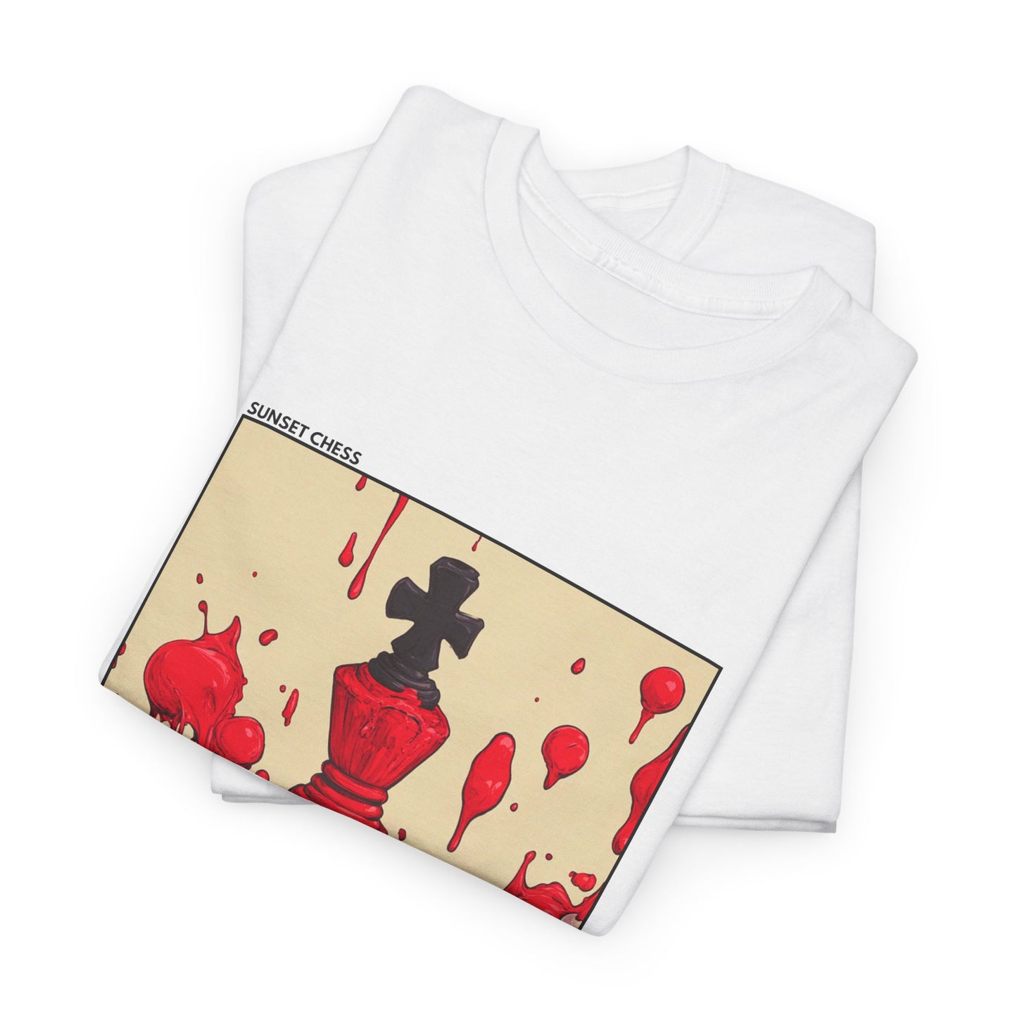 Destroyed King - White Chess T Shirt