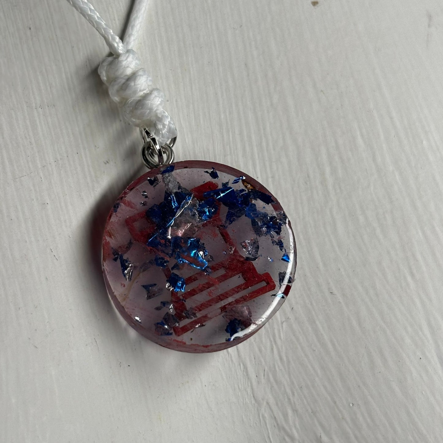 Retro Rook - Handmade Resin Chess Necklace