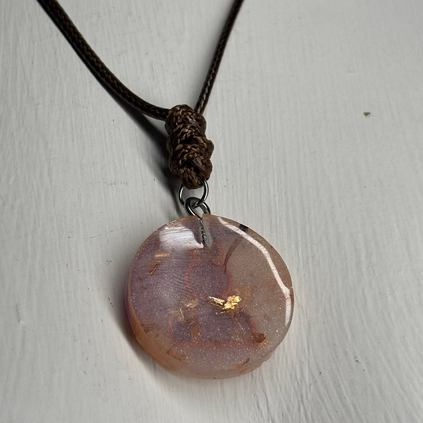 Royal Purple Pawn - Handmade Resin Chess Necklace