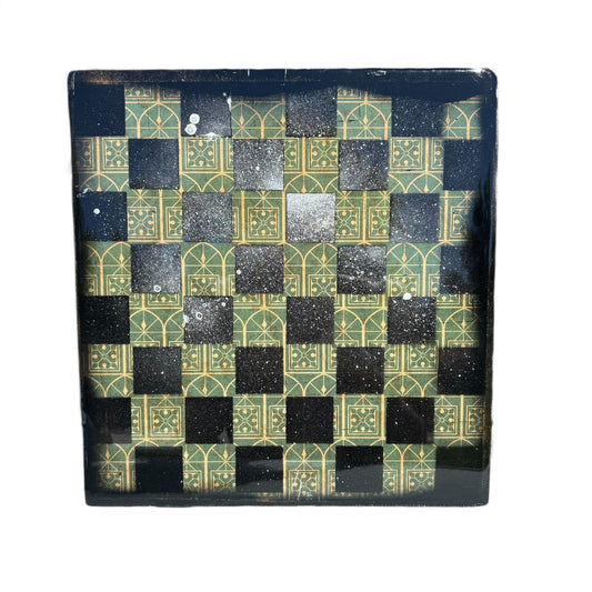 The Royal Green - Resin Coated Chess Board