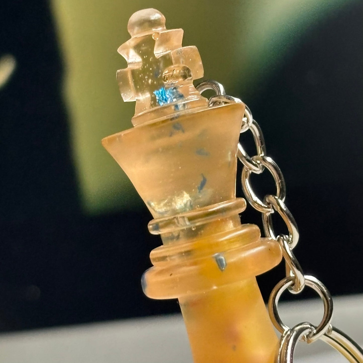 Yellow Royal King - Handmade Resin Keychain