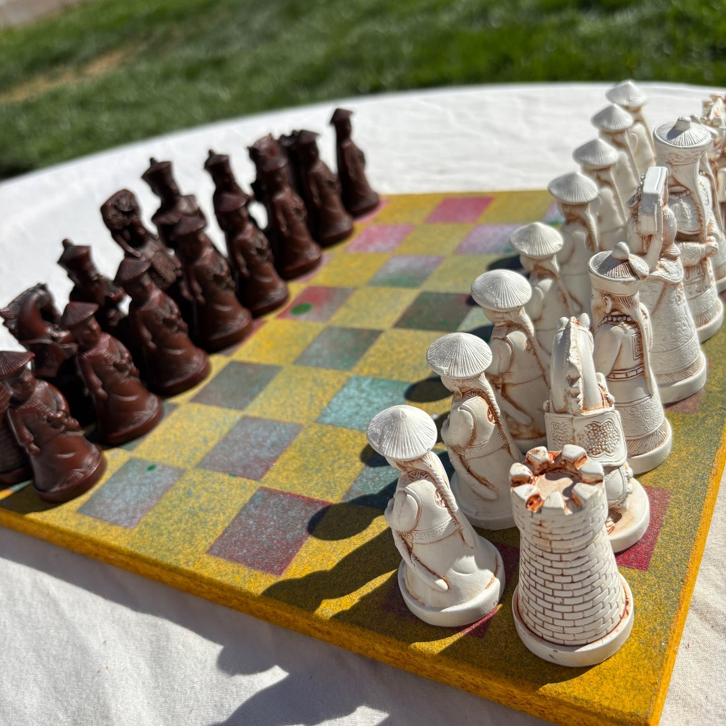 Colorful Sunshine Yellow - Chinese Edition Chess Set