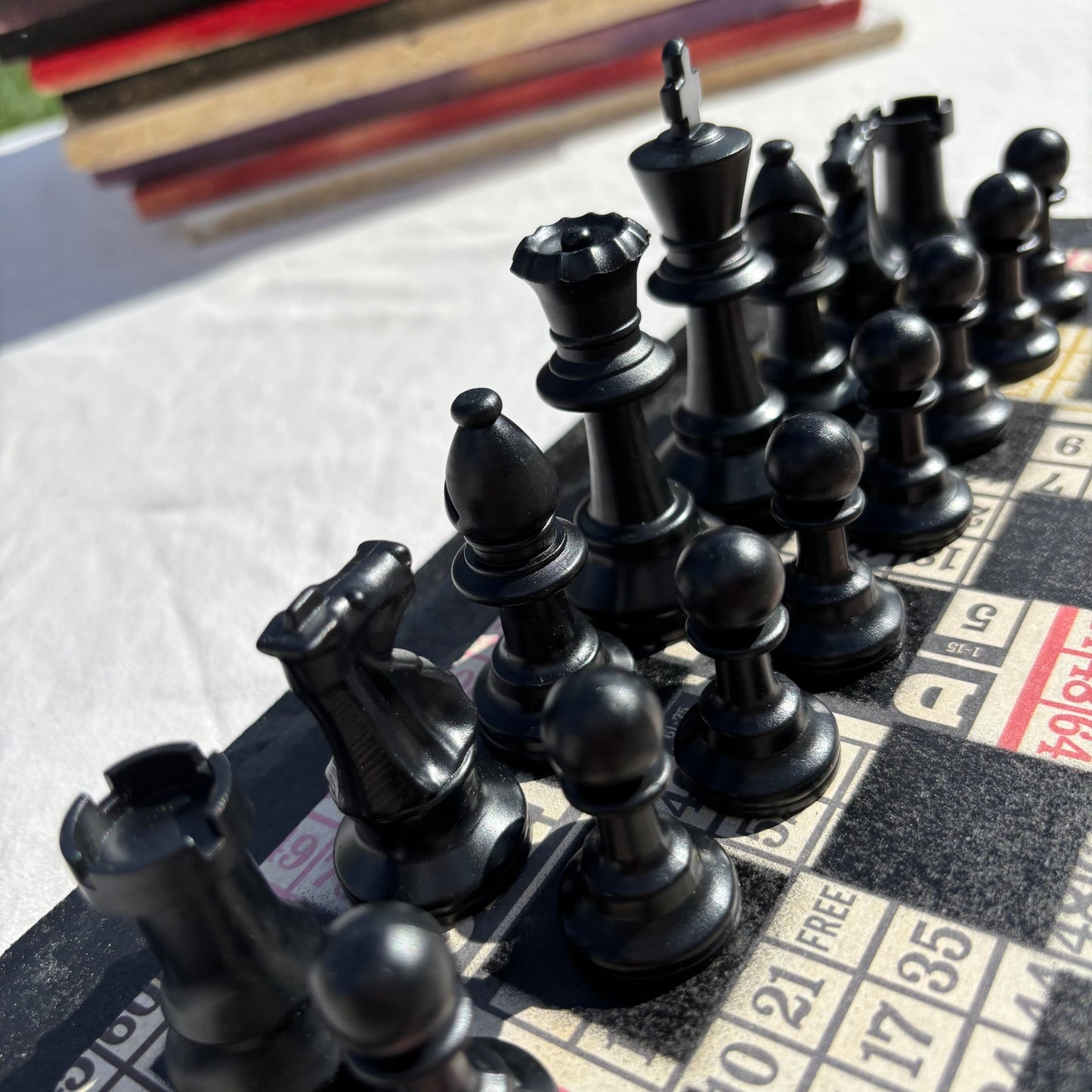 Numbers Game - Scrapbook Chess Set