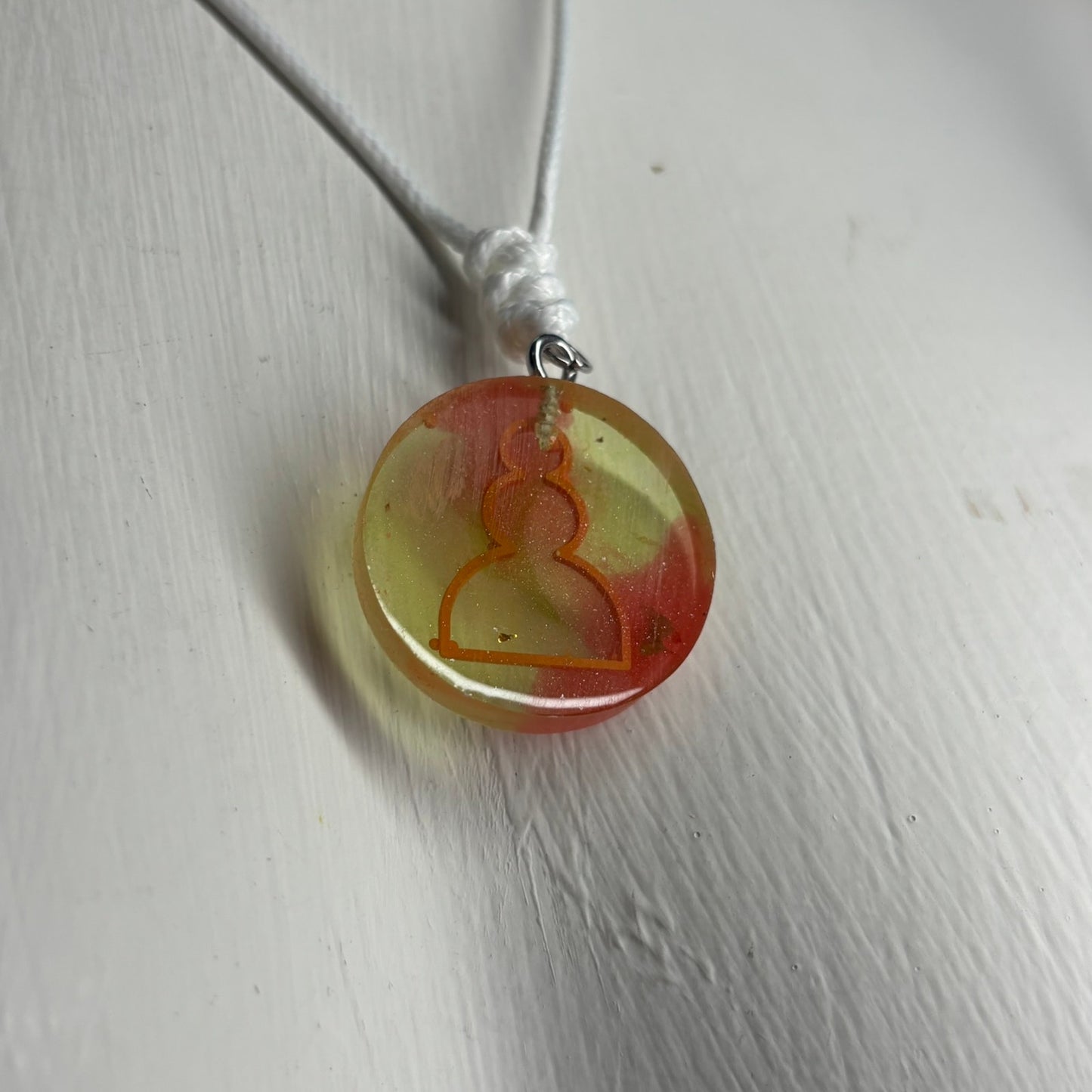 Gummy Pawn - Handmade Resin Chess Necklace