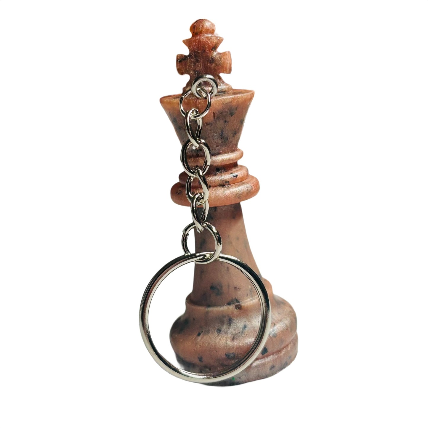 Brown Spotted King - Handmade Resin Keychain