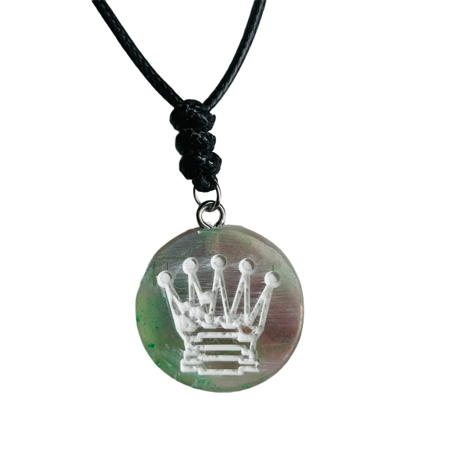 Tropic Vibes Queen - Handmade Resin Chess Necklace