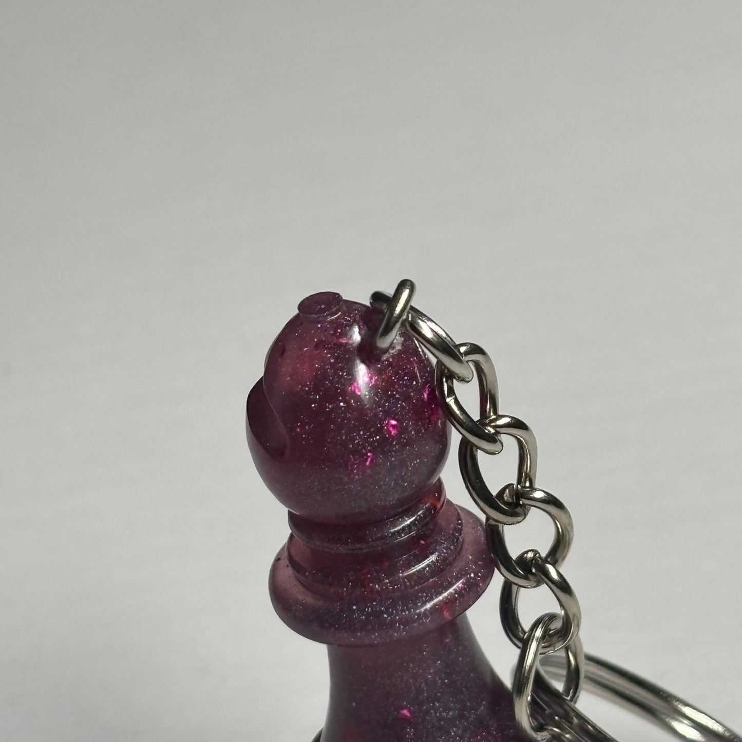 Purple Bishop - Handmade Resin Keychain
