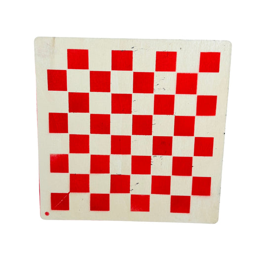 Black & White - Painted Thin Wooden Chess Board
