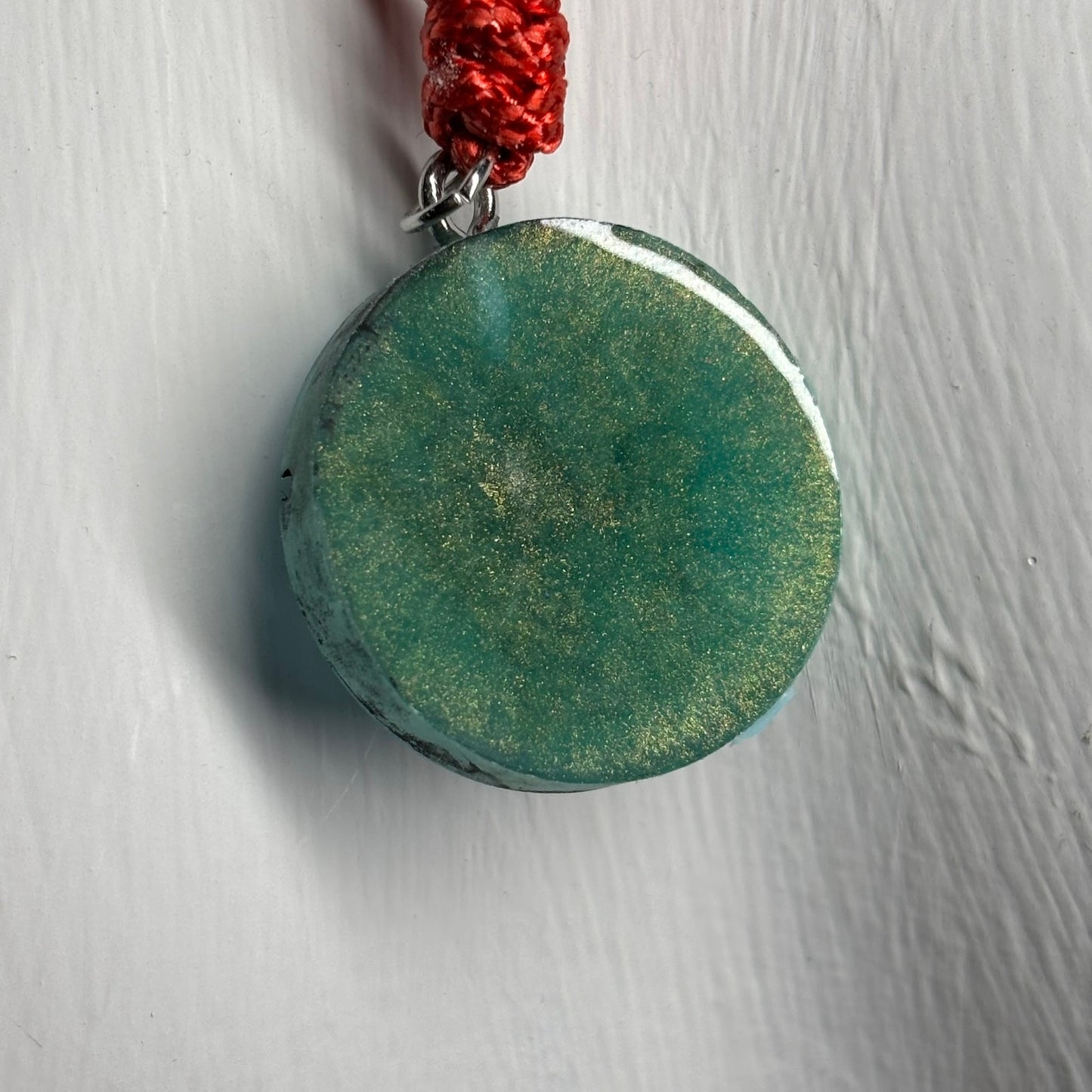 Lush Green Queen - Handmade Resin Chess Necklace