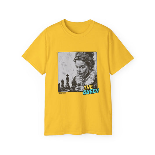 Vintage Queen - Yellow Chess T Shirt