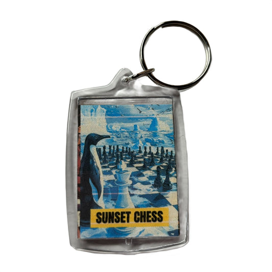 Penguin - Chess  Photo Keychain